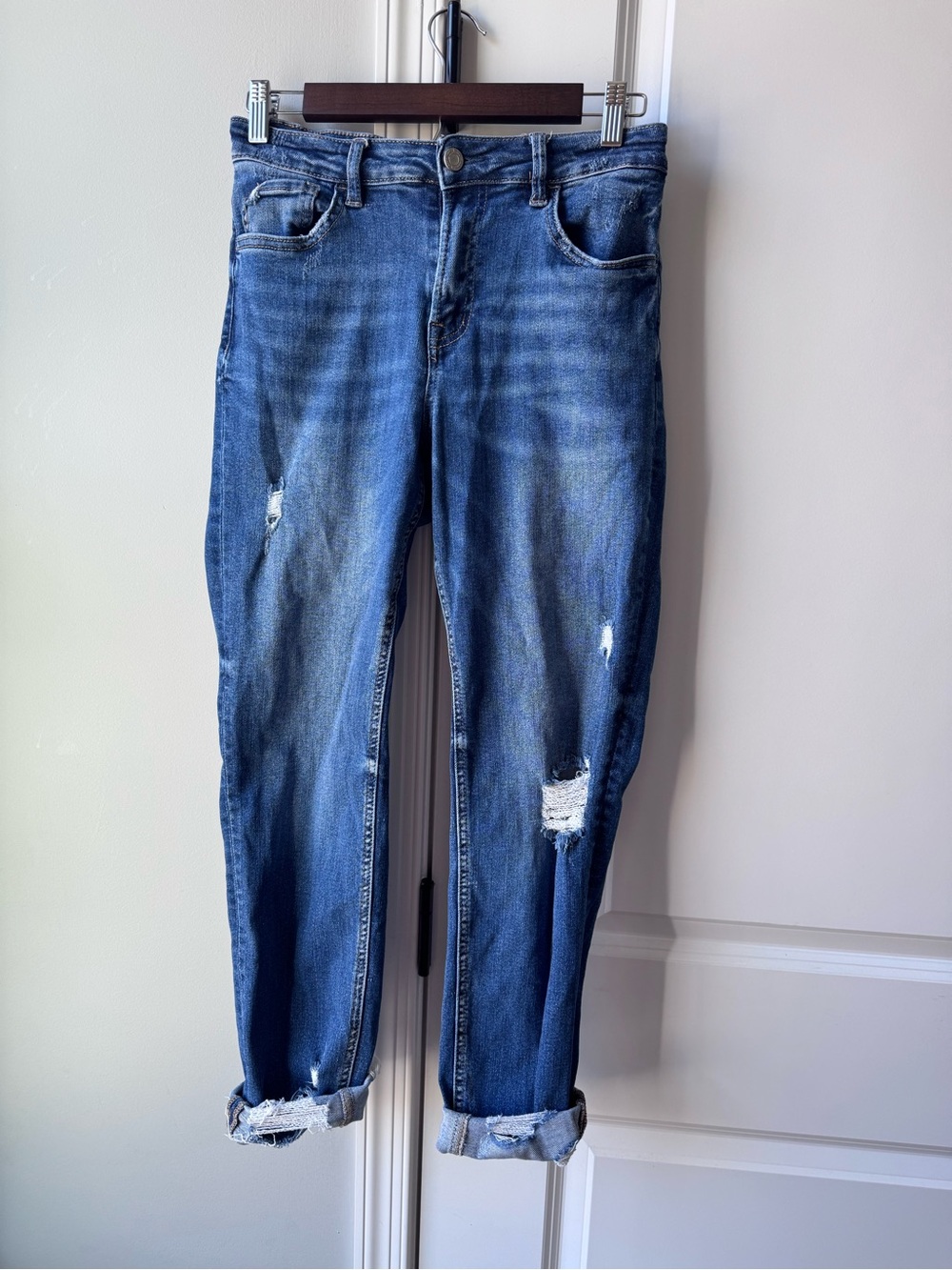 Vervet Distressed Relaxed Boyfriend Jeans